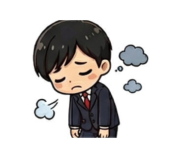 失敗を経験したイラスト