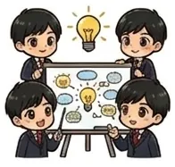 失敗談のFAQを複数の視点で考えるイラスト