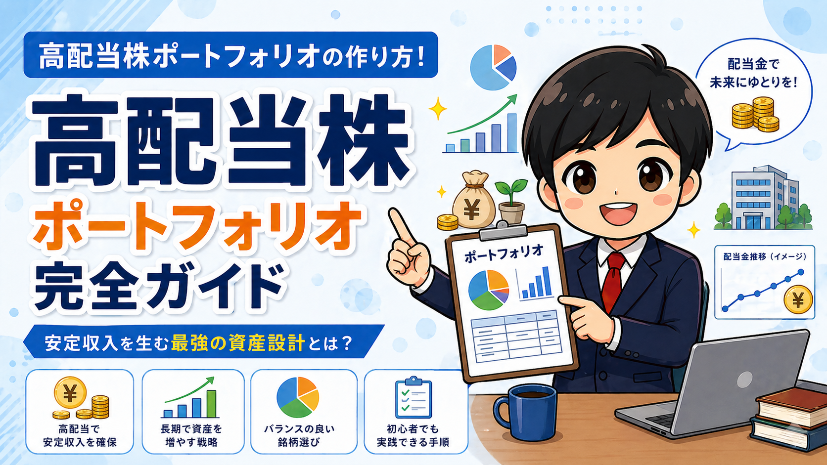 高配当株ポートフォリオ96銘柄の中身！業種分散と利回り帯を実数公開