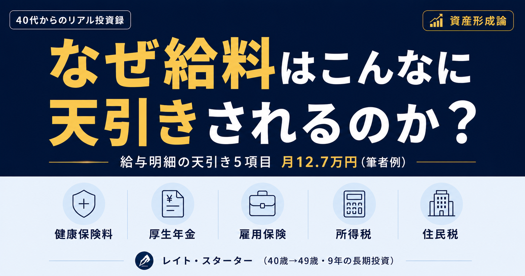給与明細は何が引かれてる?40代の私の天引きは5項目・月12.7万円でした【実録】